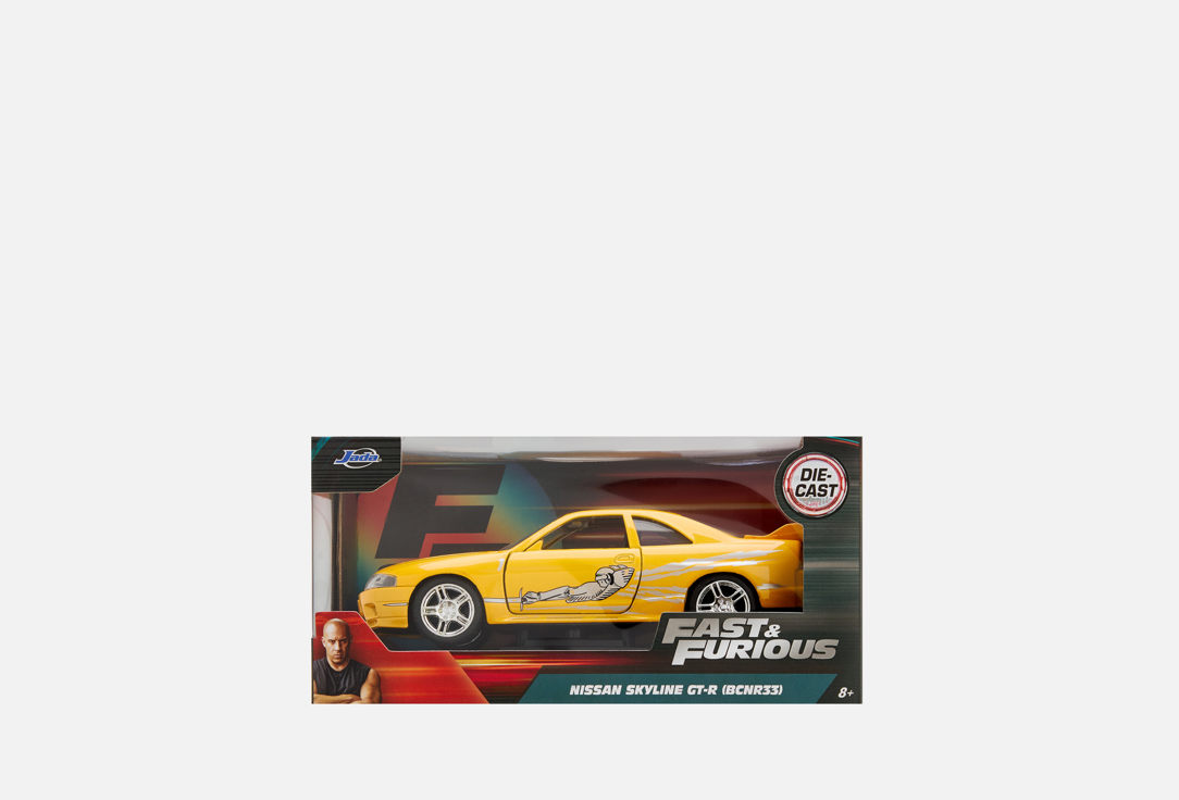 

Машинка JADA TOY, FF 1995 Nissan Skyline GTR R33 1 шт