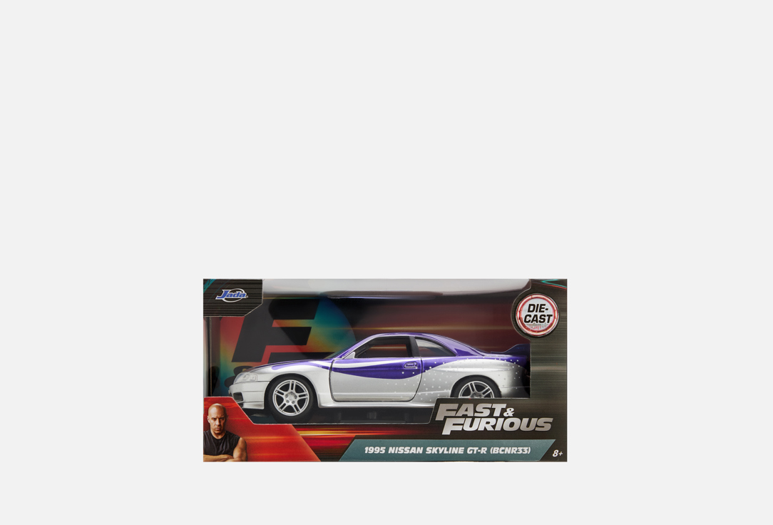 

Машинка JADA TOY, 1995 Nissan Skyline GT-R BCNR33 1 шт