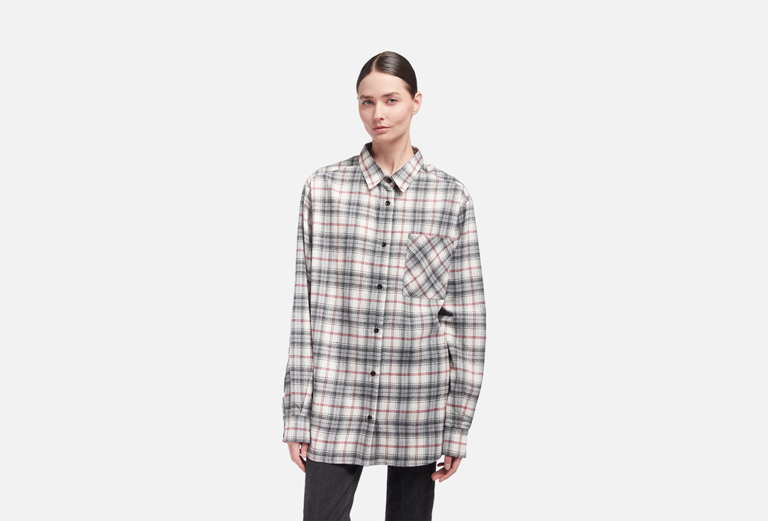 

Рубашка в клетку SPOSH, Серый, Grey XS-S мл