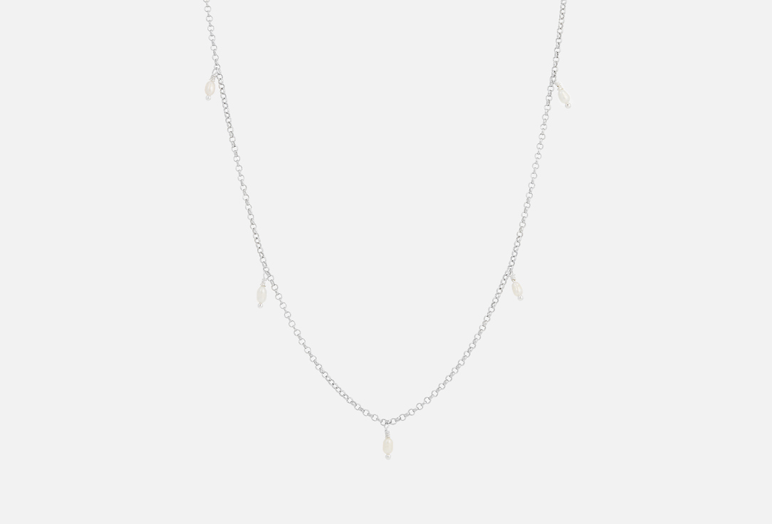 Изображение товара Колье We Want everyday silver с натуральным жемчугом и магнитным замком