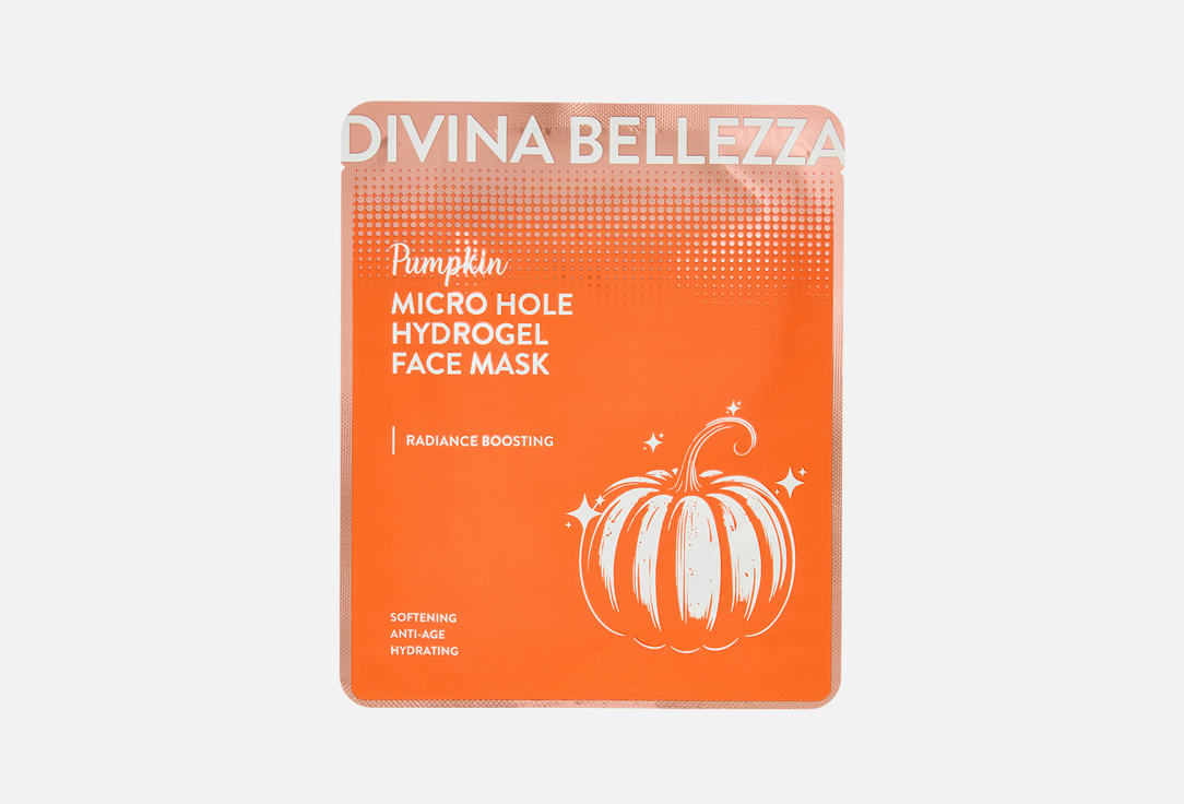 

гидрогелевая маска для лица с микроотверстиями DIVINA BELLEZZA, Pumpkin 30 г