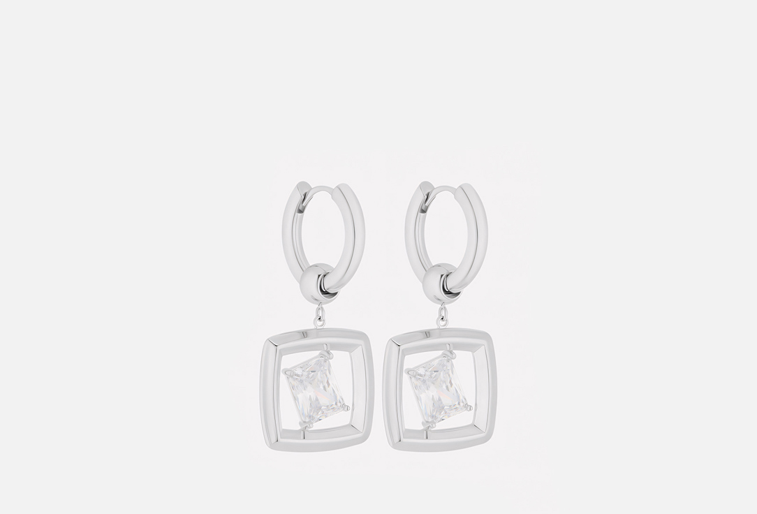 Изображение товара Стильные серьги Amante Ramka с кристаллами и съемным элементом для женщин