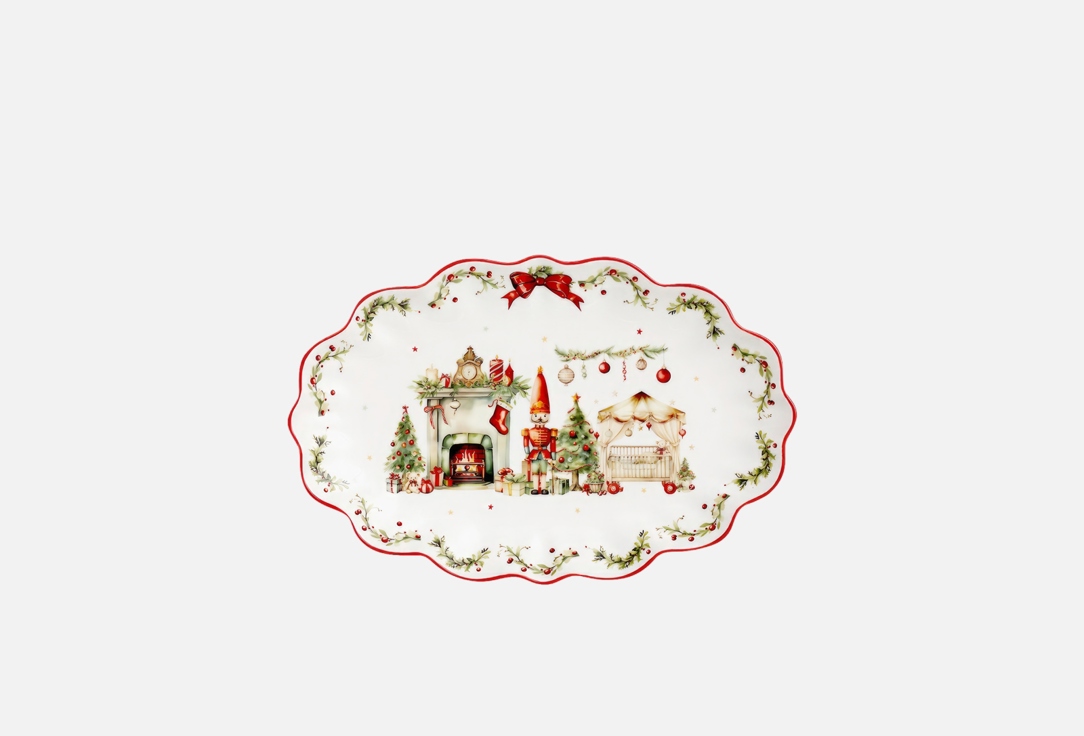 

Блюдо DÉCOR DE TABLE, Рождественский винтаж, 32х21 см 1 шт