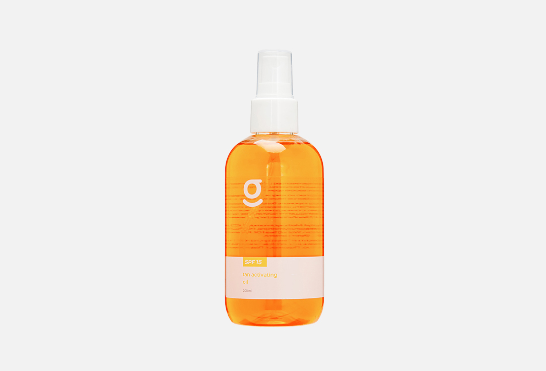 Масло для усиления загара для тела SPF15 GLOW LAW Tan activating oil 200 мл