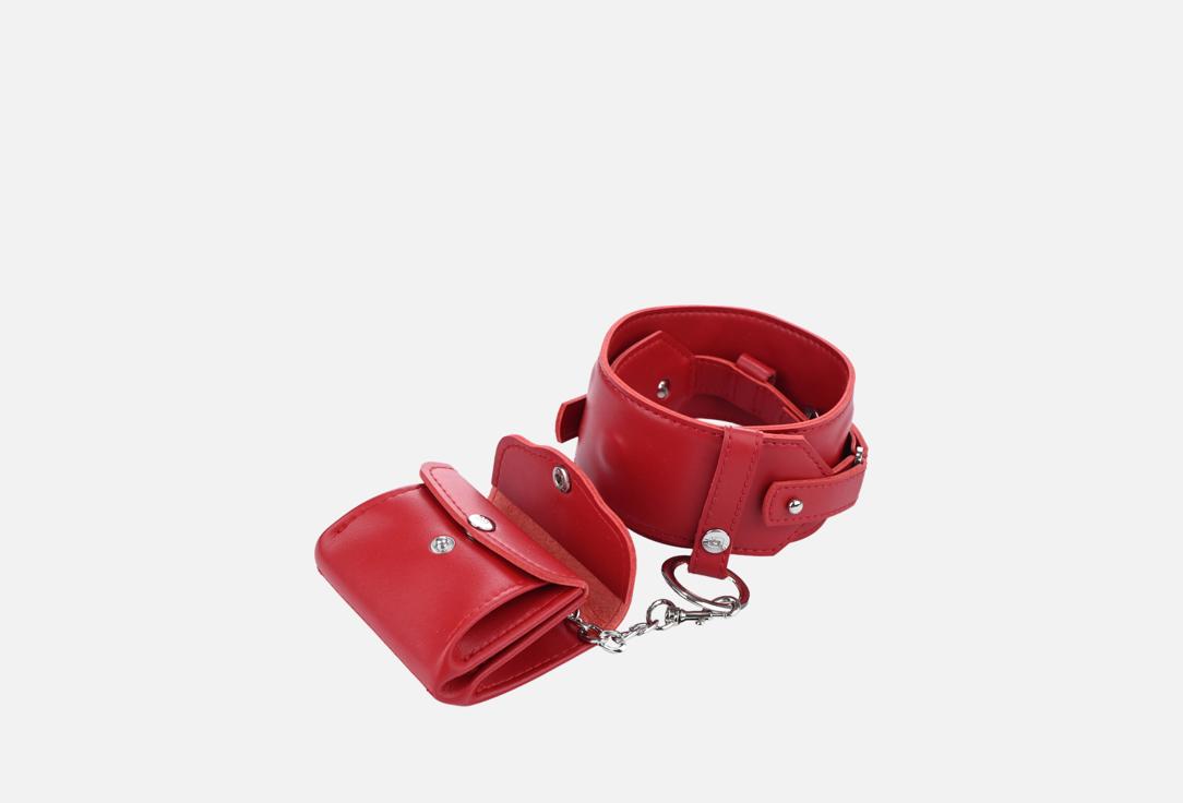 Изображение товара Ремень с кошельком Boxxy красный комплект для женщин из натуральной кожи