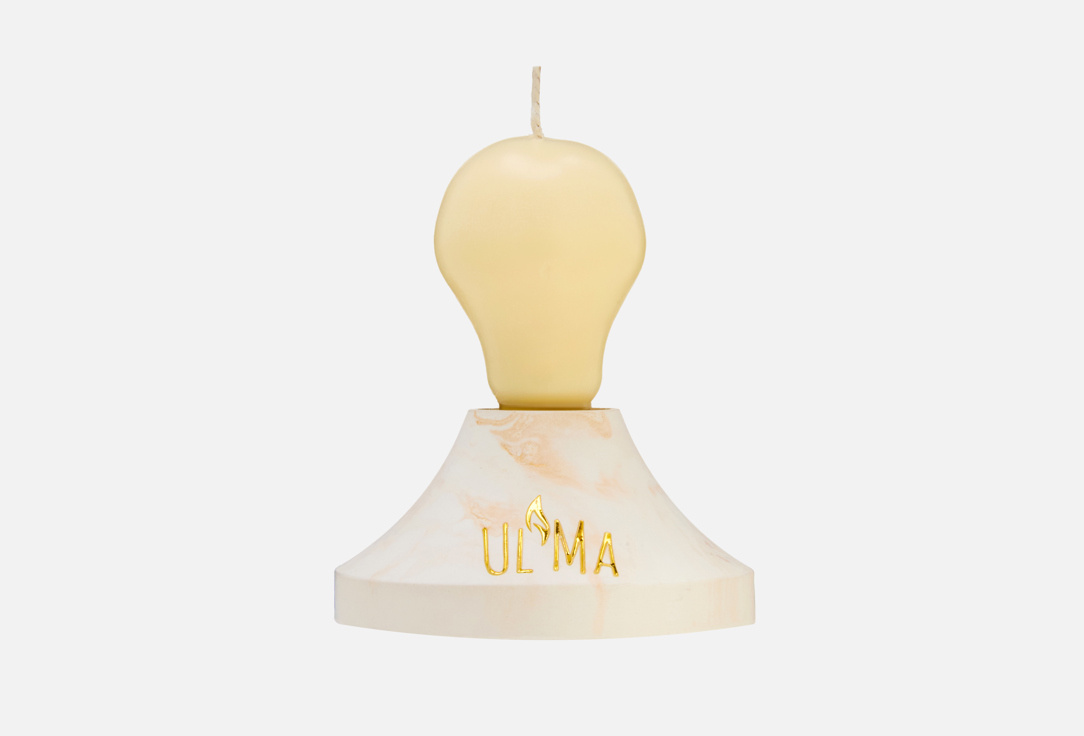 Изображение товара Интерьерная свеча с подсвечником Ul Ma Лампа, золото