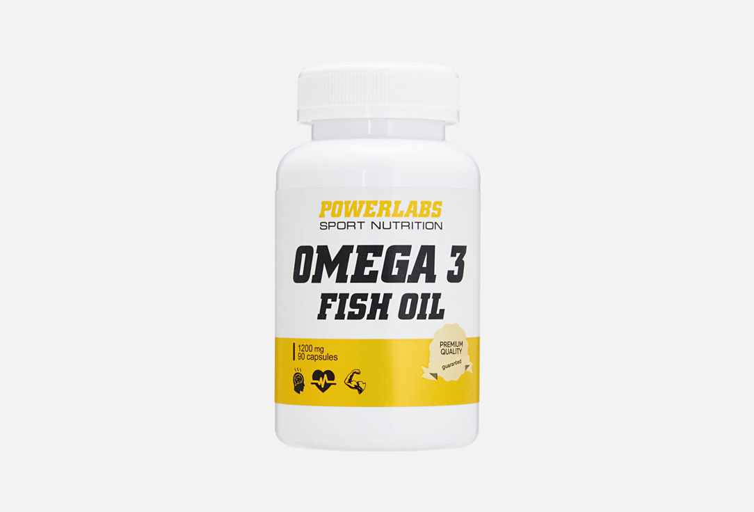 Изображение товара БАД для поддержки опорно-двигательного аппарата POWERLABS Omega 3 форте плюс в капсулах