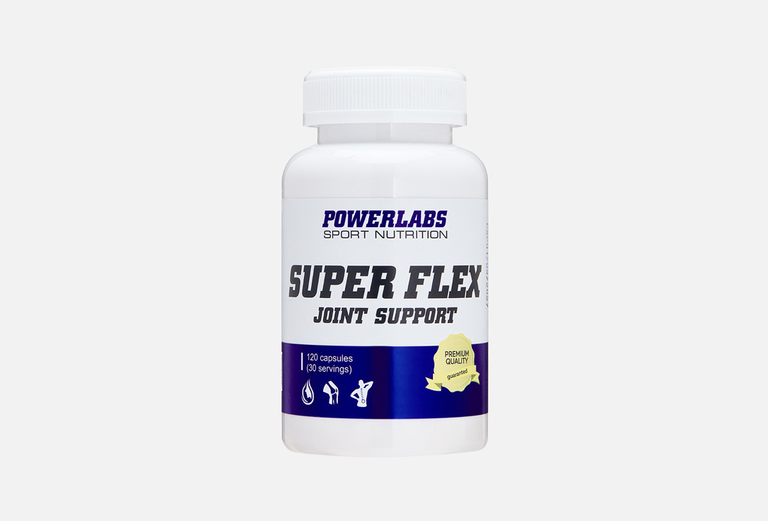 

БАД для поддержки опорно-двигательного аппарата POWERLABS, Super Flex в капсулах 120 шт