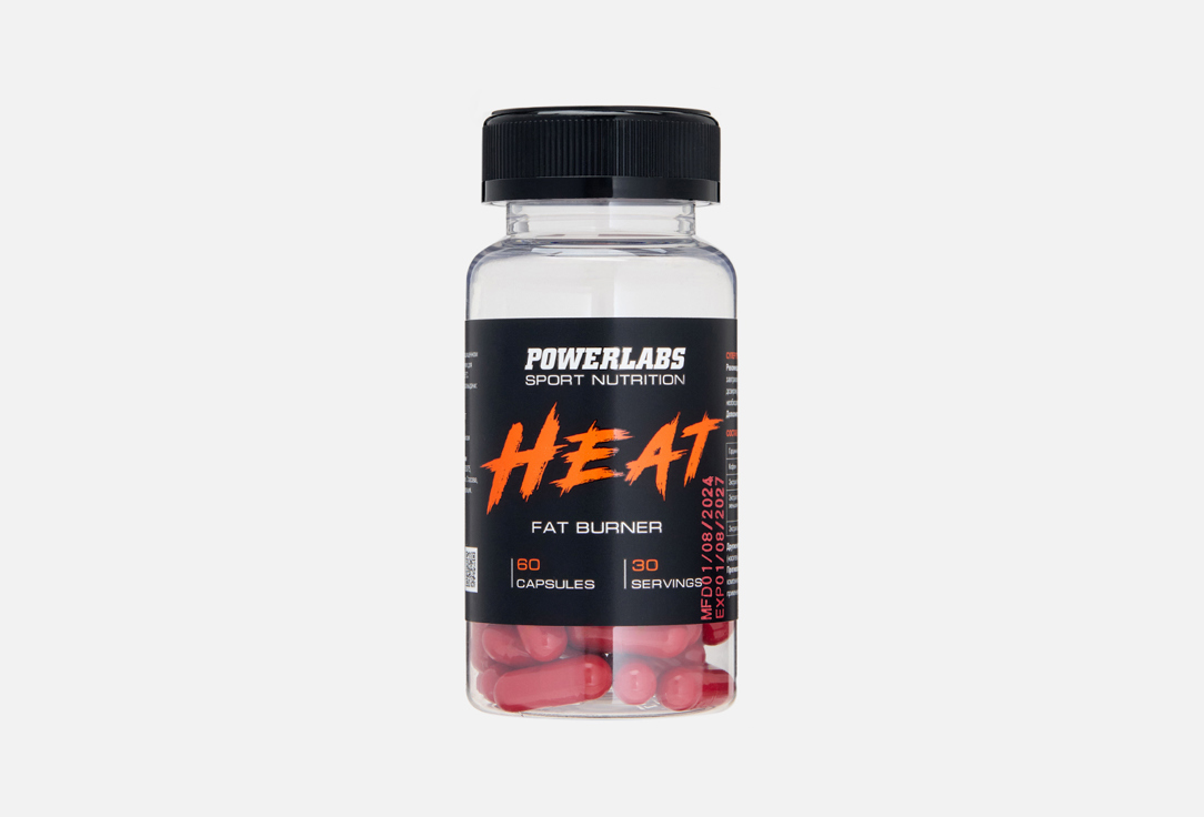 

БАД для снижения веса POWERLABS, Heat Fat Burner в капсулах 60 шт