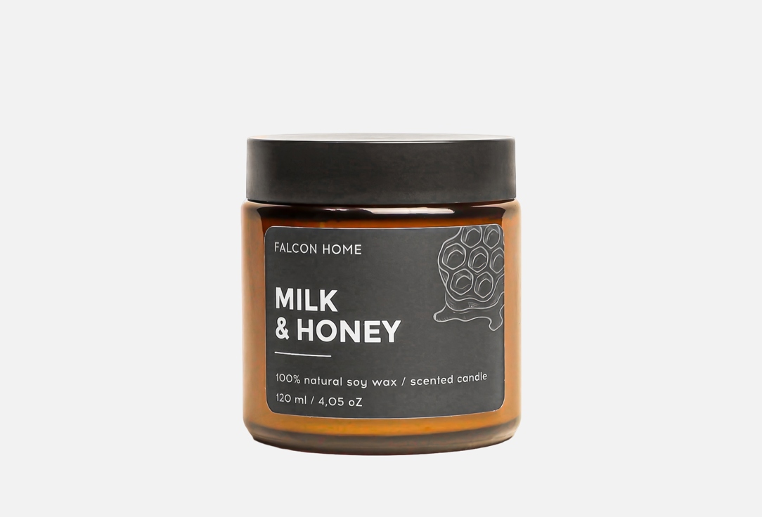 

Ароматическая свеча FALCON HOME, Milk & Honey 120 мл