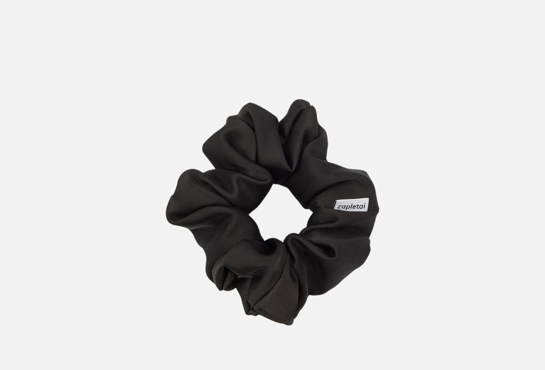 Изображение товара Резинка для волос Zapletai черная L искусственный шелк стильный аксессуар