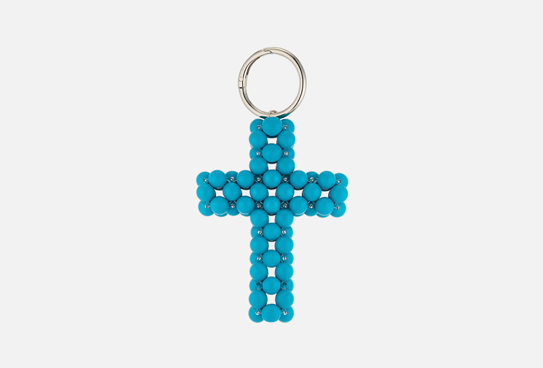 Изображение товара Брелок KRIVOKOSO CROSS turquoise яркий аксессуар для ключей и сумок
