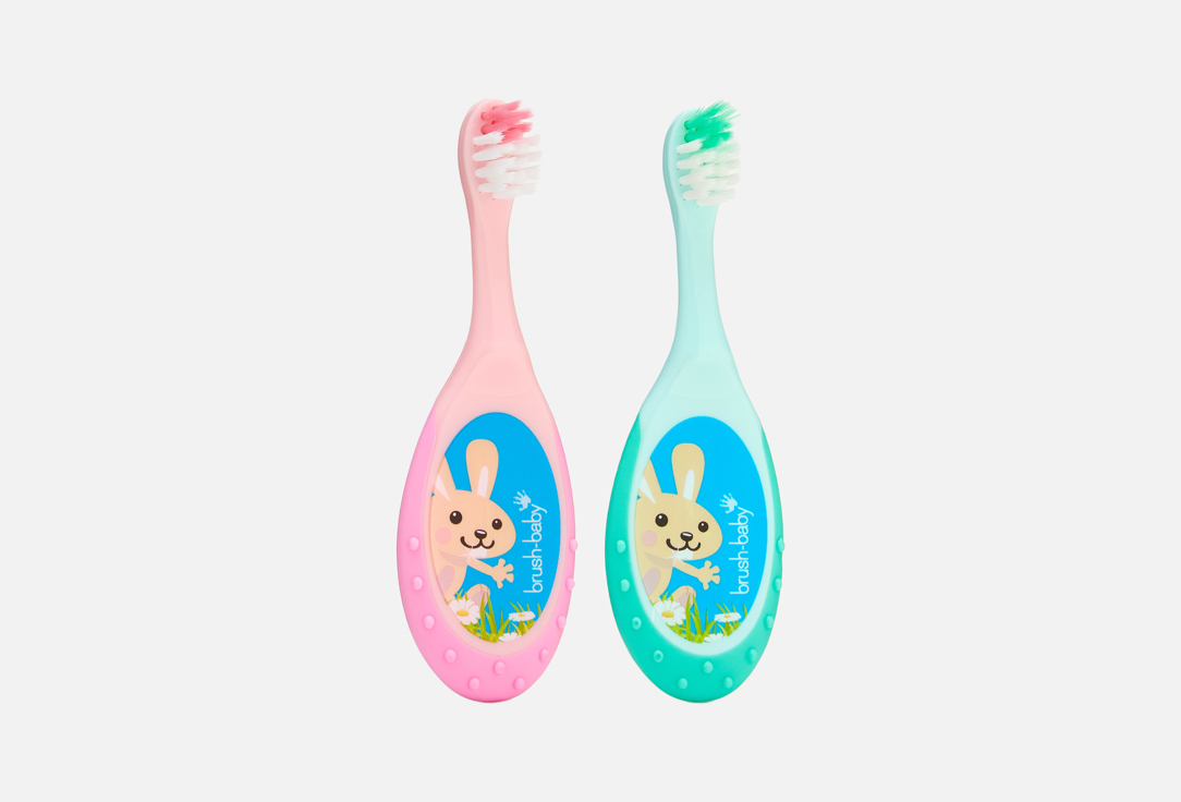 Изображение товара Детский набор зубных щеток Brush-Baby soft, 0-3 years
