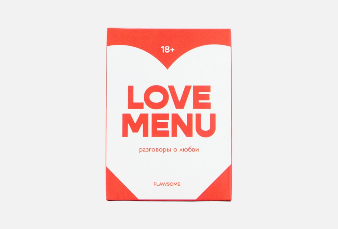 Изображение товара Настольная игра Flawsome Love Menu для пар с 50 карточками обучающая