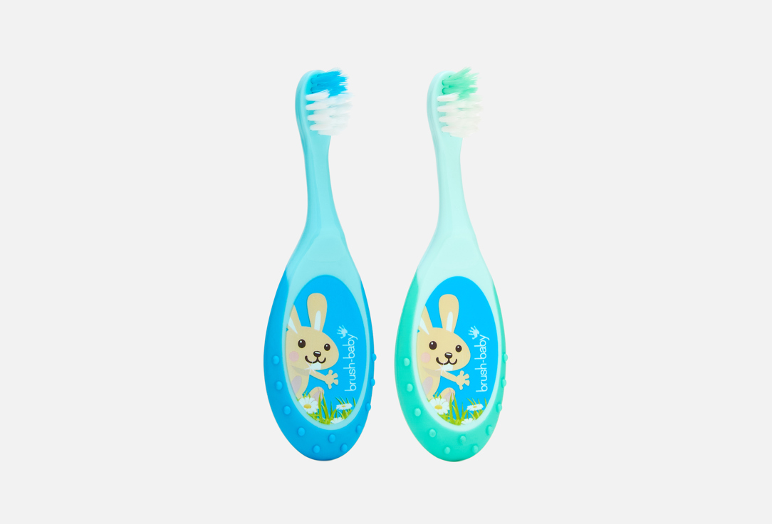 Изображение товара Детский набор зубных щеток Brush-Baby soft, 0-3 years
