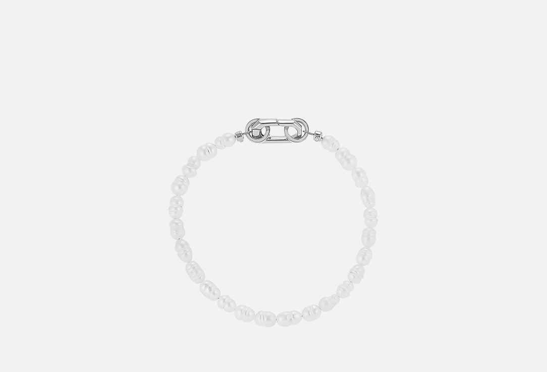 

Браслет CARABINE, Натуральный речной жемчуг S 1 шт