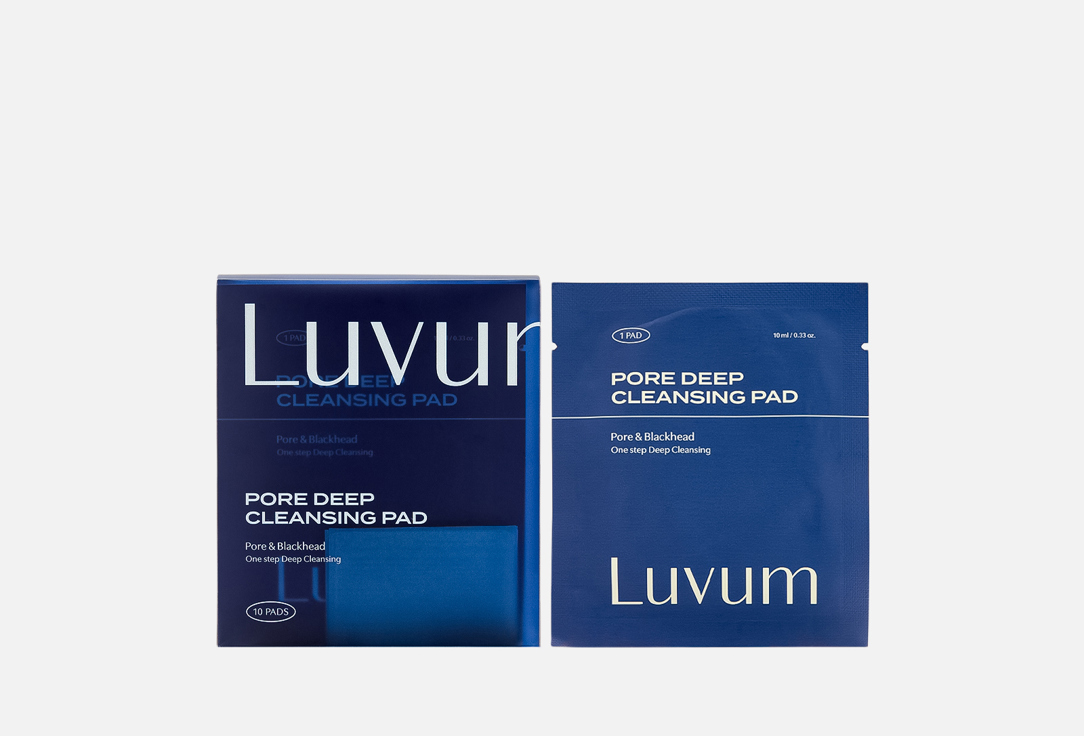 

Пэды для лица LUVUM, Pore Deep Cleansing Pad 10 шт