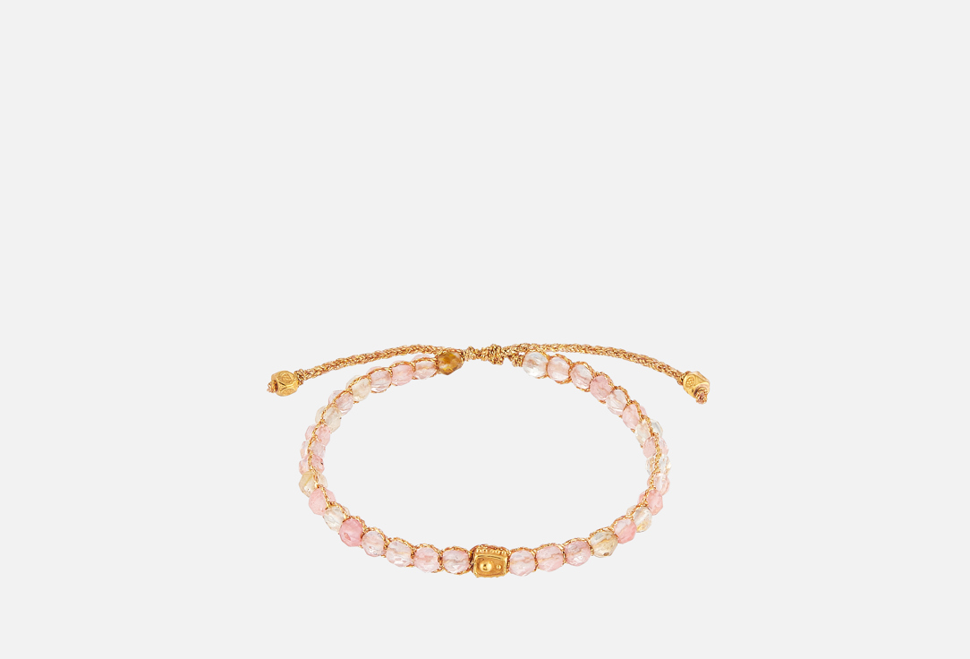 

Браслет SAMAPURA JEWELRY, Моно Арбузный Кварц Золото 1 шт