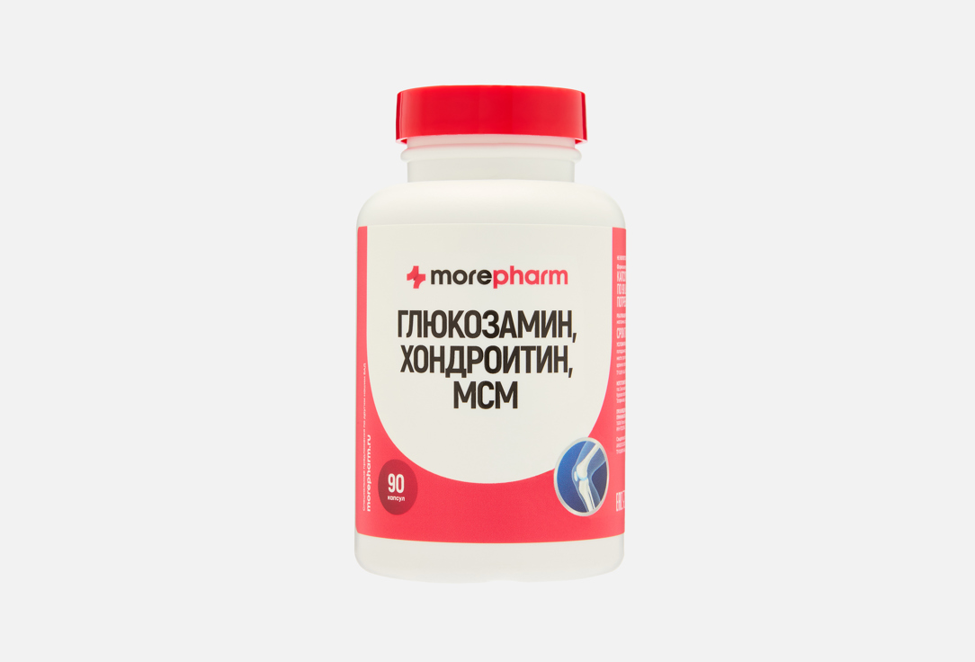 Изображение товара БАД для поддержки опорно-двигательного аппарата morepharm Глюкозамин, хондроитин и МСМ в капсулах