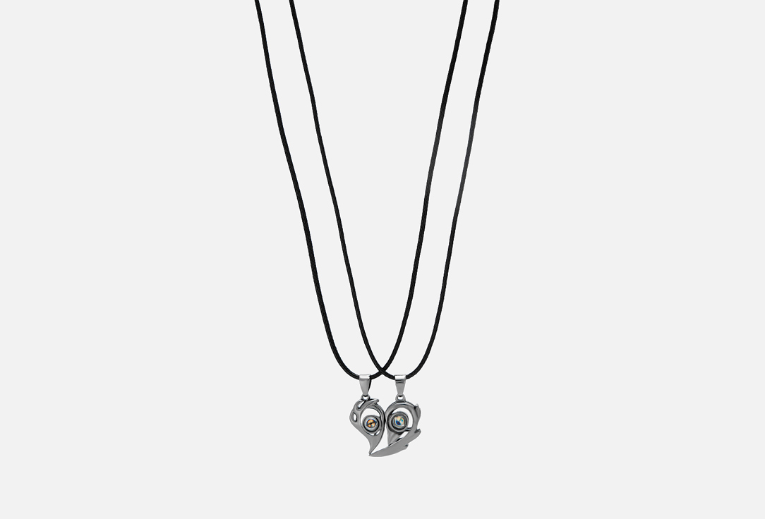 Изображение товара Парные цепочки с сердечком и магнитом Gamora для молодежи с проекцией любви