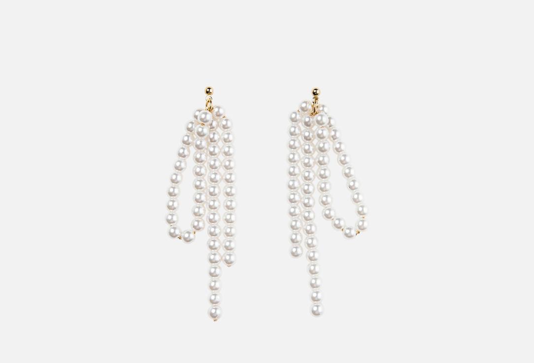 Изображение товара Серьги Marmalato Крупные из бусин под жемчуг