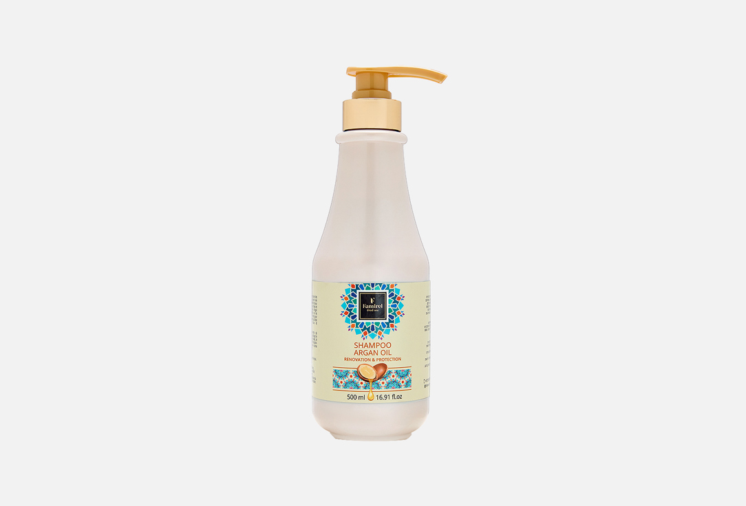 Восстанавливающий шампунь для волос FAMIREL Argan oil renovation & protection 500 мл