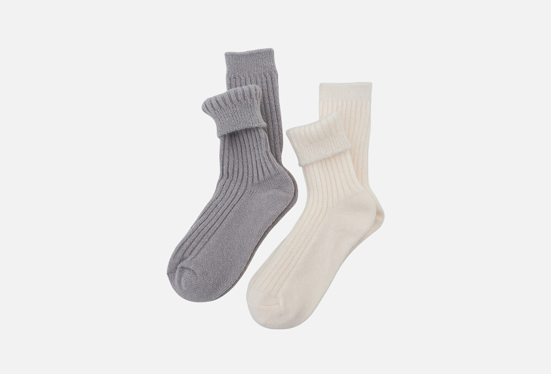 Изображение товара Набор носков TENDEN Серый, молочный