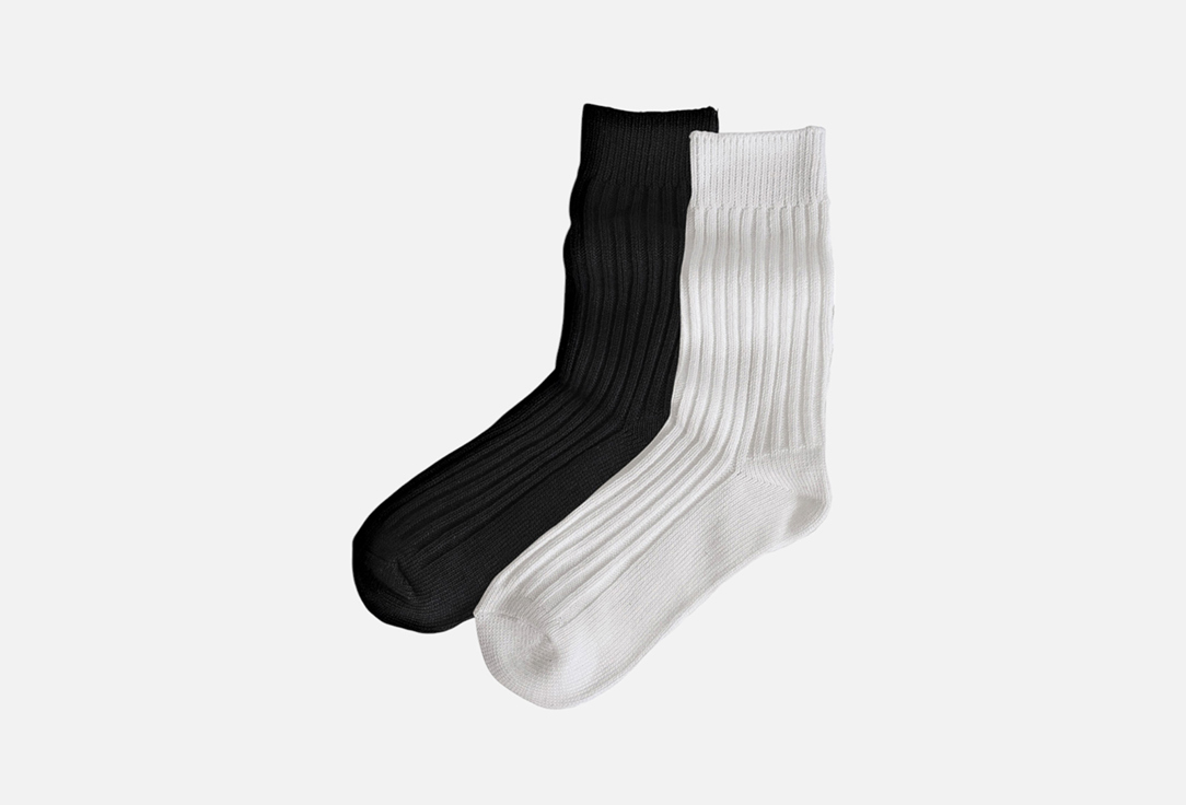 

Набор носков TENDEN, Белый, черный 2 пар