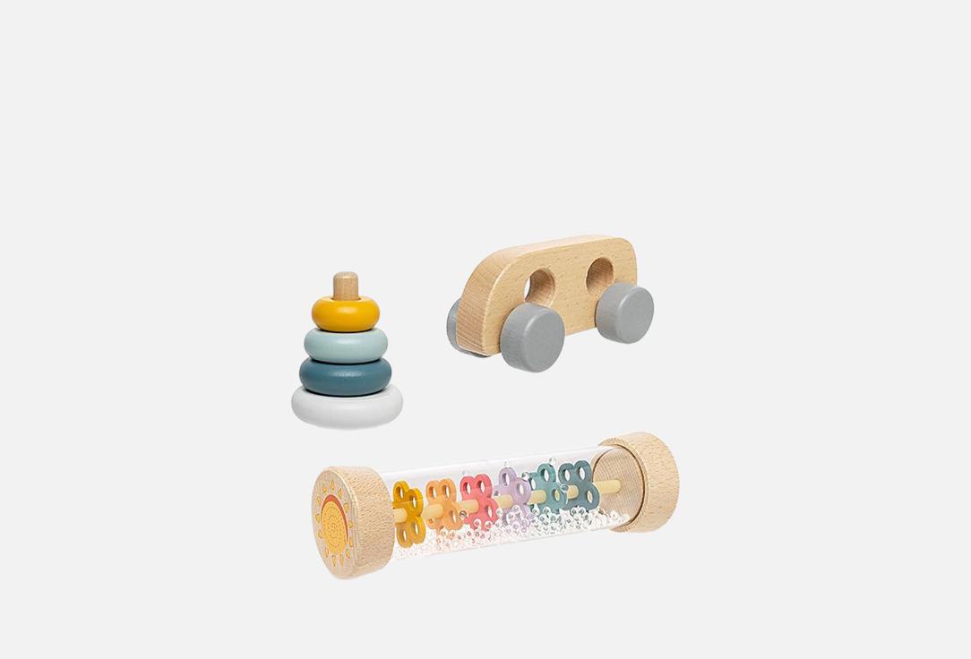 Изображение товара Игровой набор LUKNO Радуга для малышей с рождений каталка пирамидка погремушка