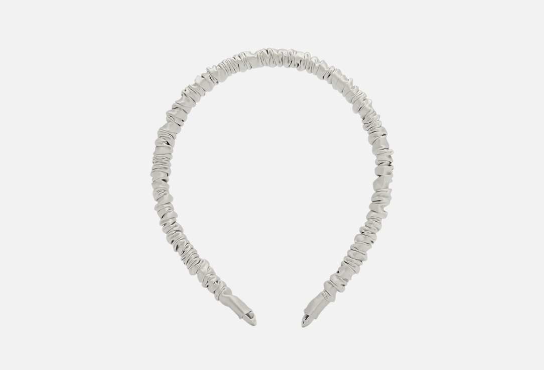 Изображение товара Шелковый ободок 8 Horas of silk с металлическим элементом, стильный аксессуар для женщин