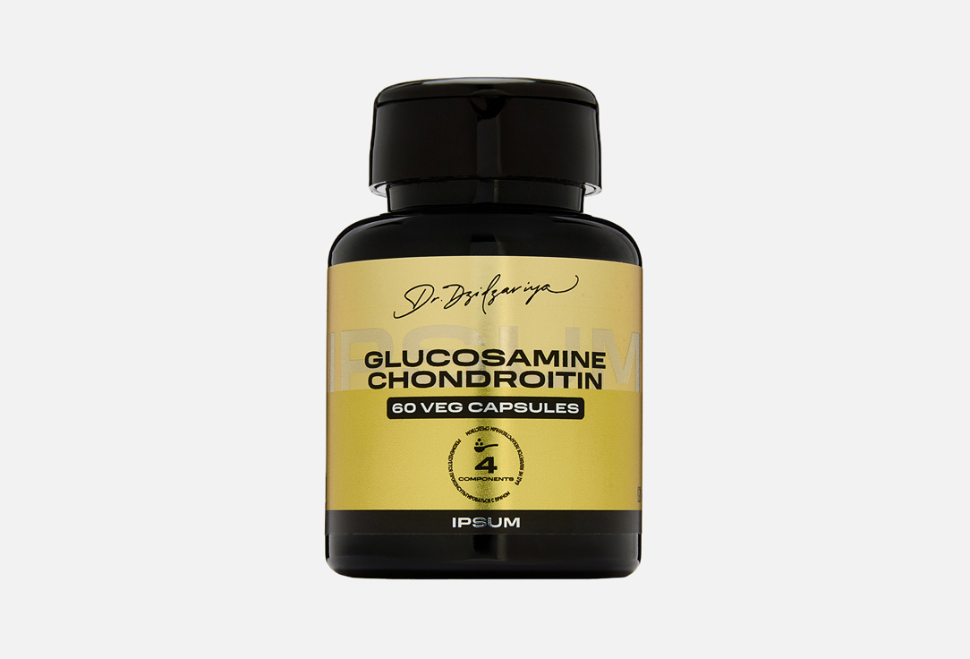 Изображение товара БАД для поддержки опорно-двигательного аппарата IPSUM MSM, Глюкозамин и Хондроитин в капсулах