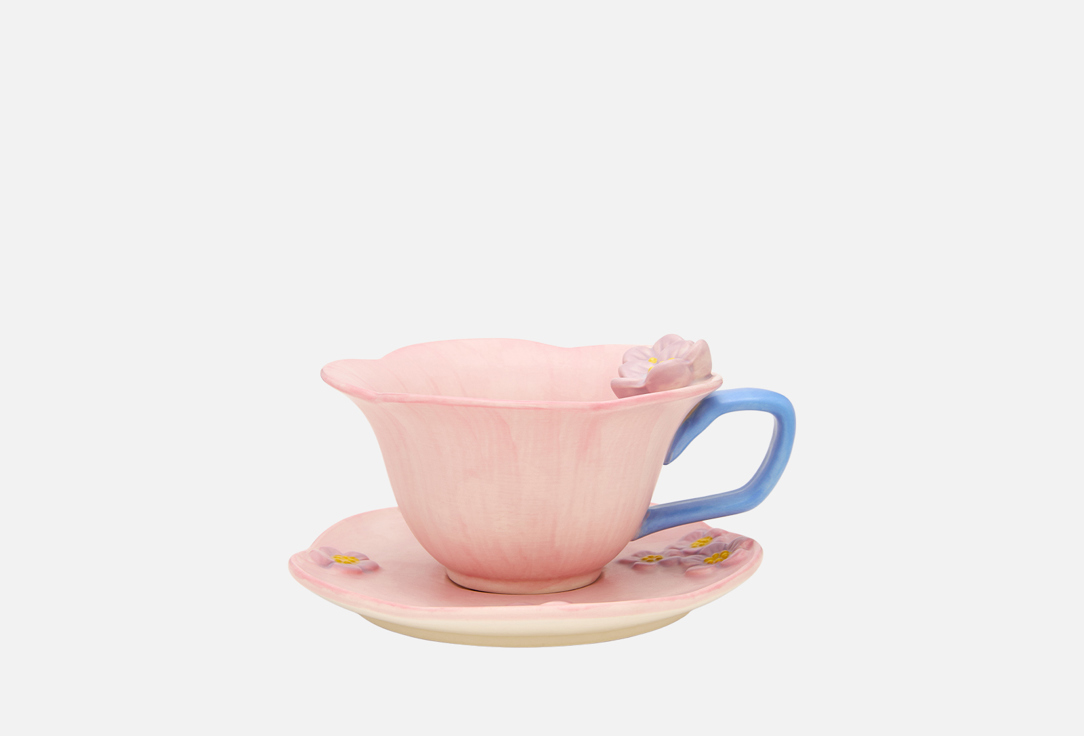 

Чайная пара ROOMI, Розовый, Ручная работа, светло-розовый 1 пар