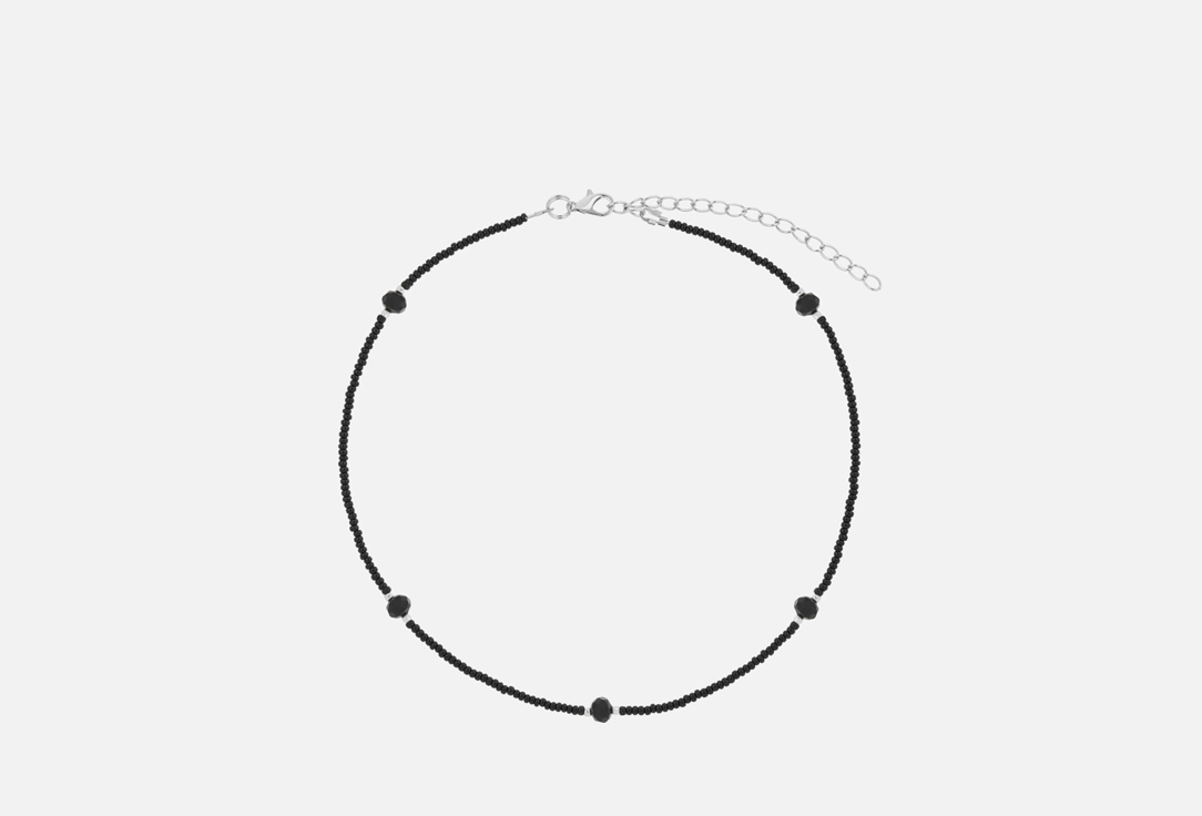 

Чокер SIDORINA SOFIA ACCESSORIES, Черный бисер с ронделями 1 шт