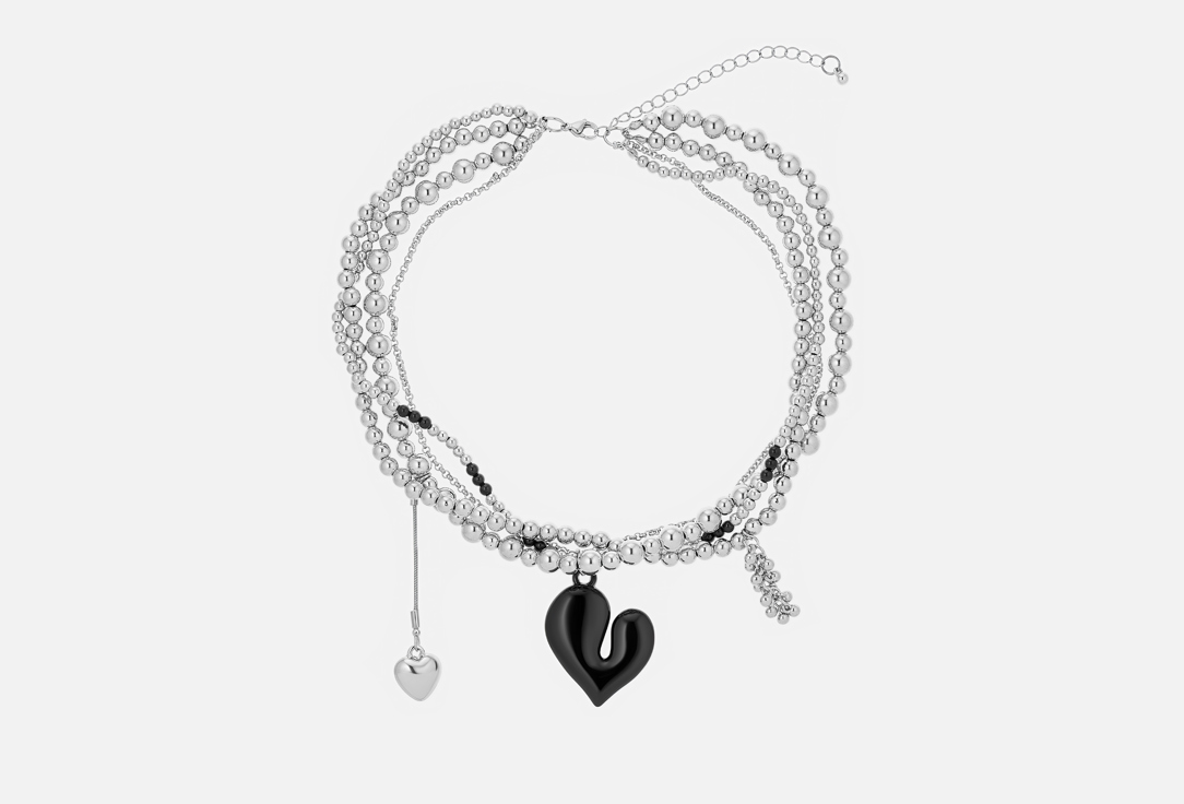 Изображение товара Колье PABUR Heart black&slv