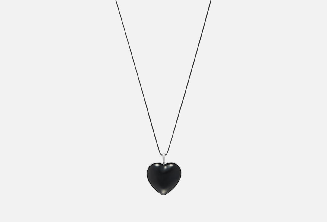 

Колье PABUR, Heart gl blk 1 шт