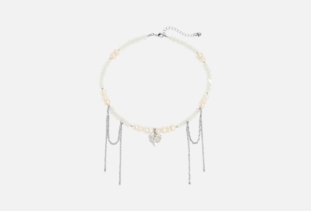 Изображение товара Чокер Silvara Lunar Glow с натуральным жемчугом и стразами
