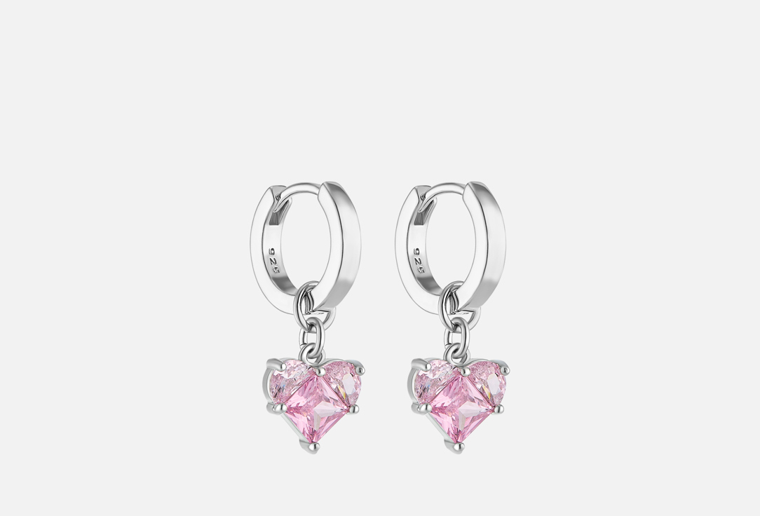 Серьги SILVARA Pink Gleam 2 шт
