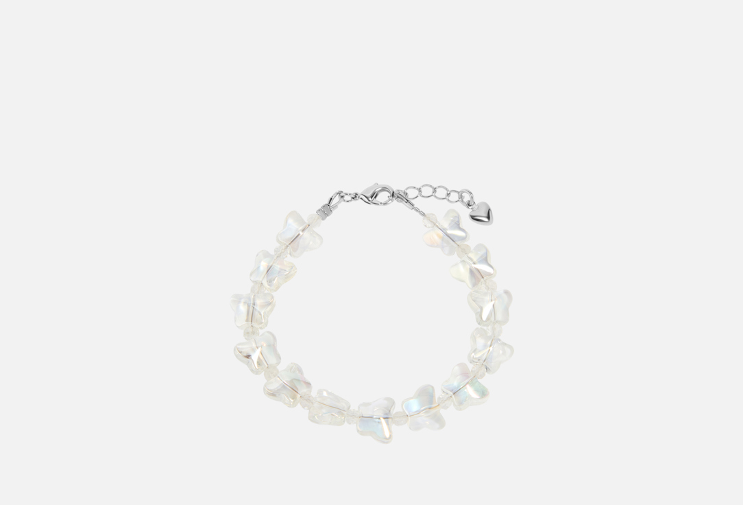 Изображение товара Браслет Silvara Shimmering Wings из стекла с эффектом голографии для женщин