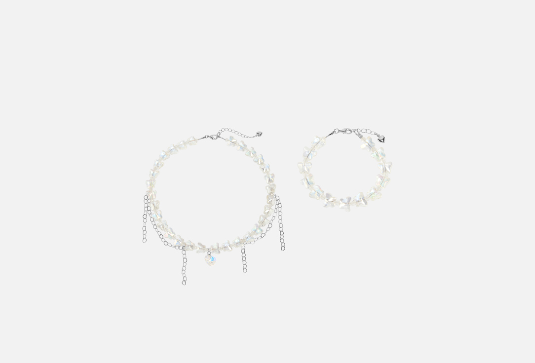 

Набор: Чокер + браслет SILVARA, Shimmering Wings 2 шт