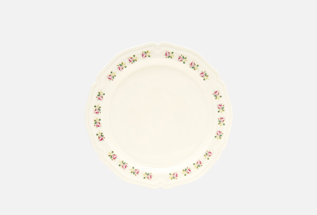 Изображение товара Тарелка ROOMI Плоская, с рисунком, Розы в саду, 24 см