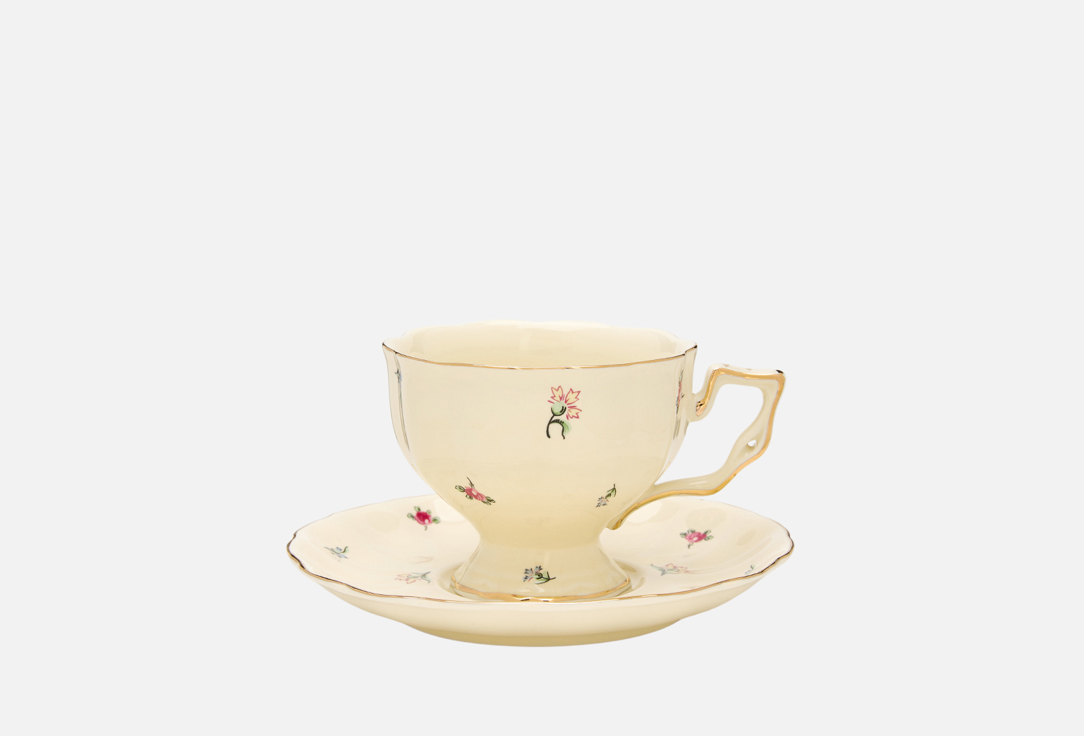 Изображение товара Чайная пара ROOMI керамическая, Цветочный принт