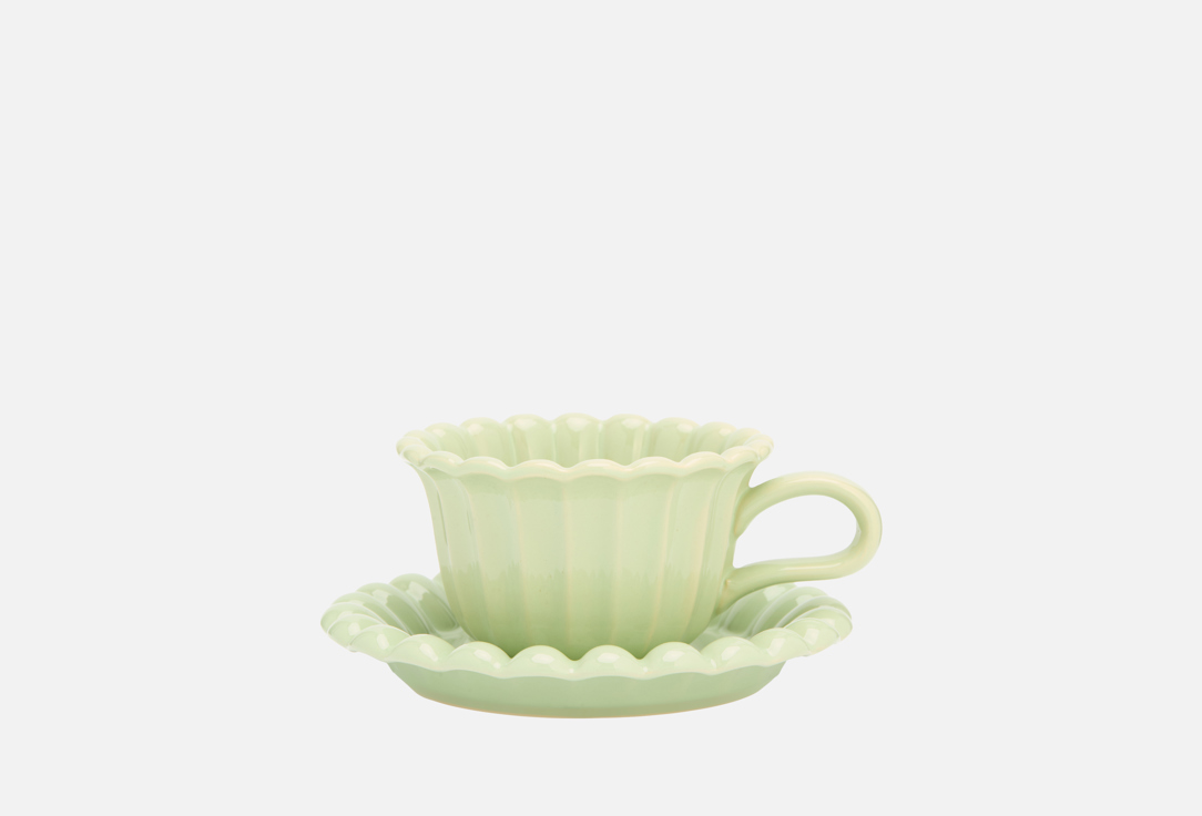 Изображение товара Чайная пара ROOMI керамическая, оливковый