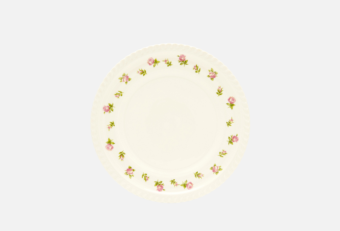 Изображение товара Тарелка ROOMI Плоская, с рисунком, Розы в саду, 21 см