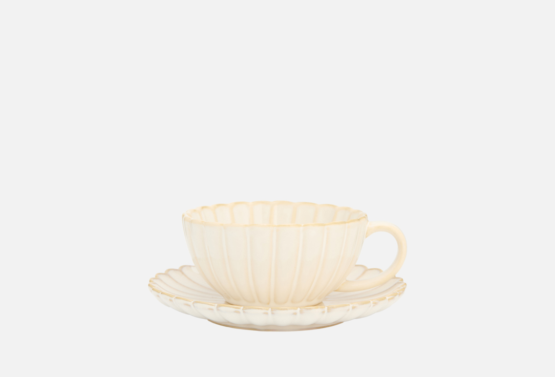 

Чайная пара ROOMI, Бежевый, Хризантема 1 пар