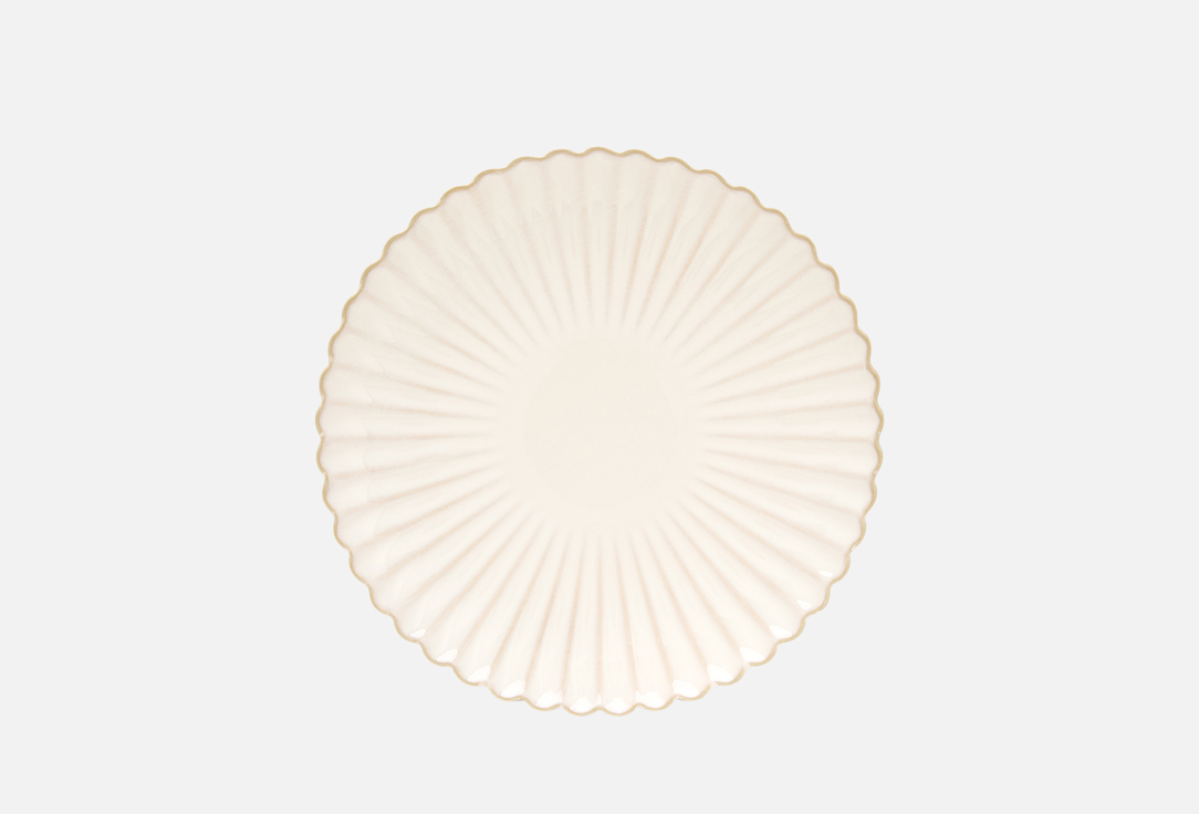 Изображение товара Тарелка ROOMI плоская Хризантема 27 см керамическая