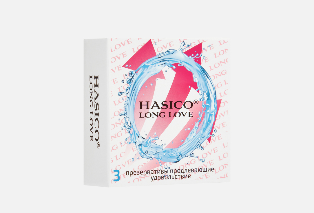 Изображение товара Презервативы Hasico Longer пролонгирующие гладкие с анестетиком 3 шт