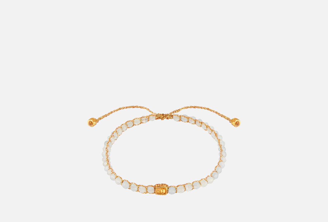 Изображение товара Браслет Samapura Jewelry Аквамарин из Бразилии Золотая нить