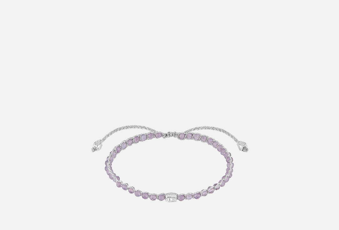Изображение товара Браслет Samapura Jewelry Лавандовый аметист из Замибии Серебряная нить