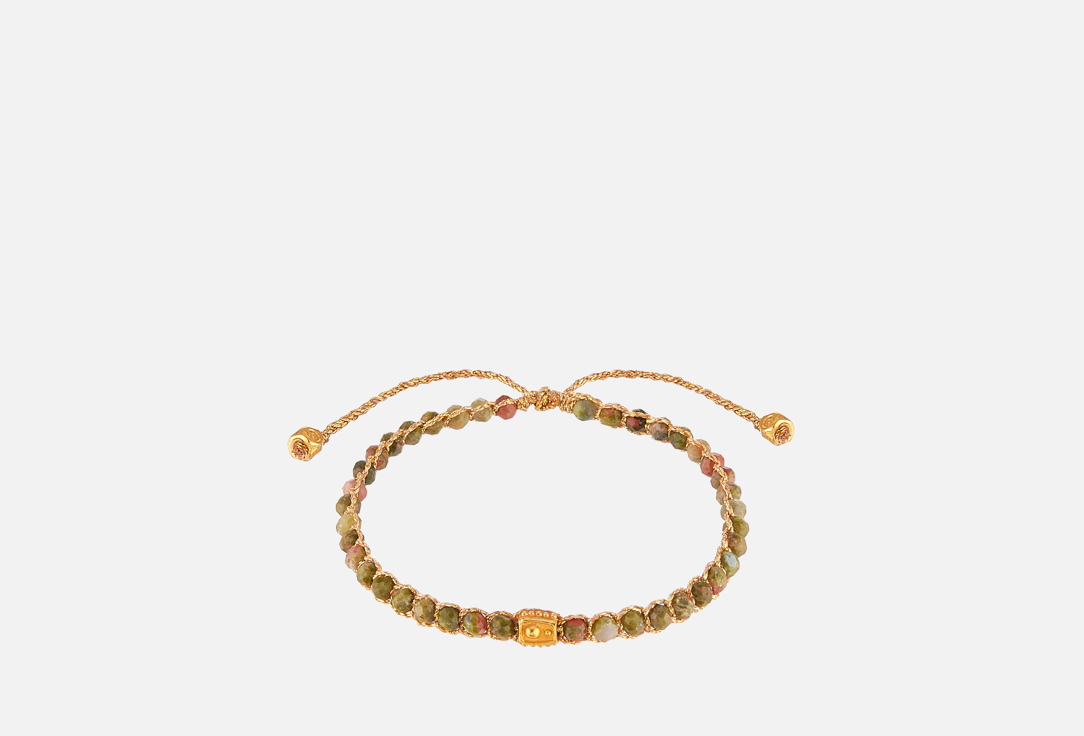 

Браслет SAMAPURA JEWELRY, Моно Унакит Золото 1 шт