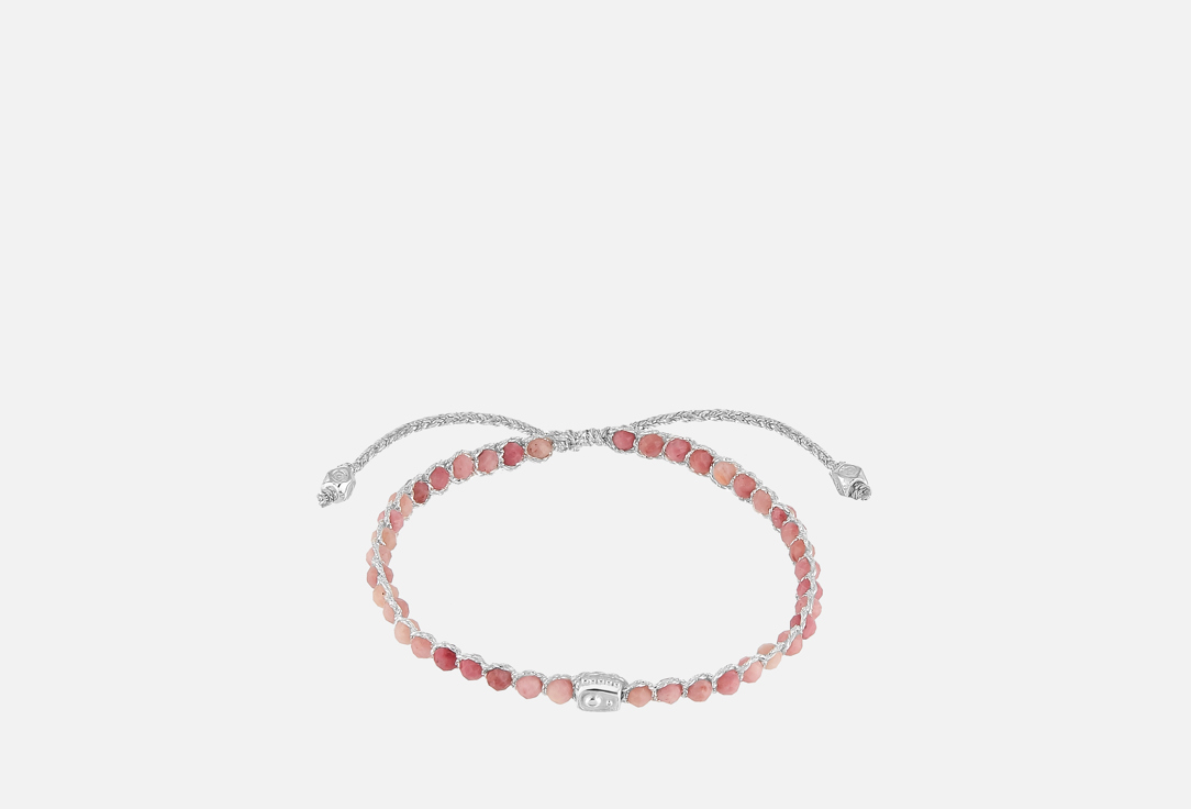 Изображение товара Браслет Samapura Jewelry из родонита и лабрадора серебро регулируемый